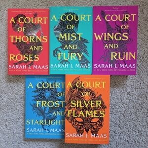 Sarah J. Maas 5 Books Collection Set A Court of Thorns and Roses Series